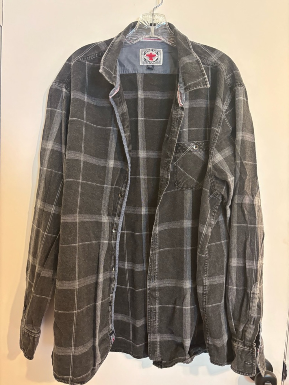 Flag & Anthem Desert Son Men's Gray Plaid Lightweight Shirt Jacket